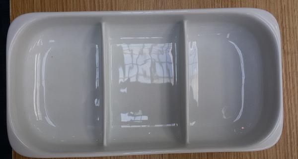 CONTEINER 3 DIV.32X17CM COM.BRANCO